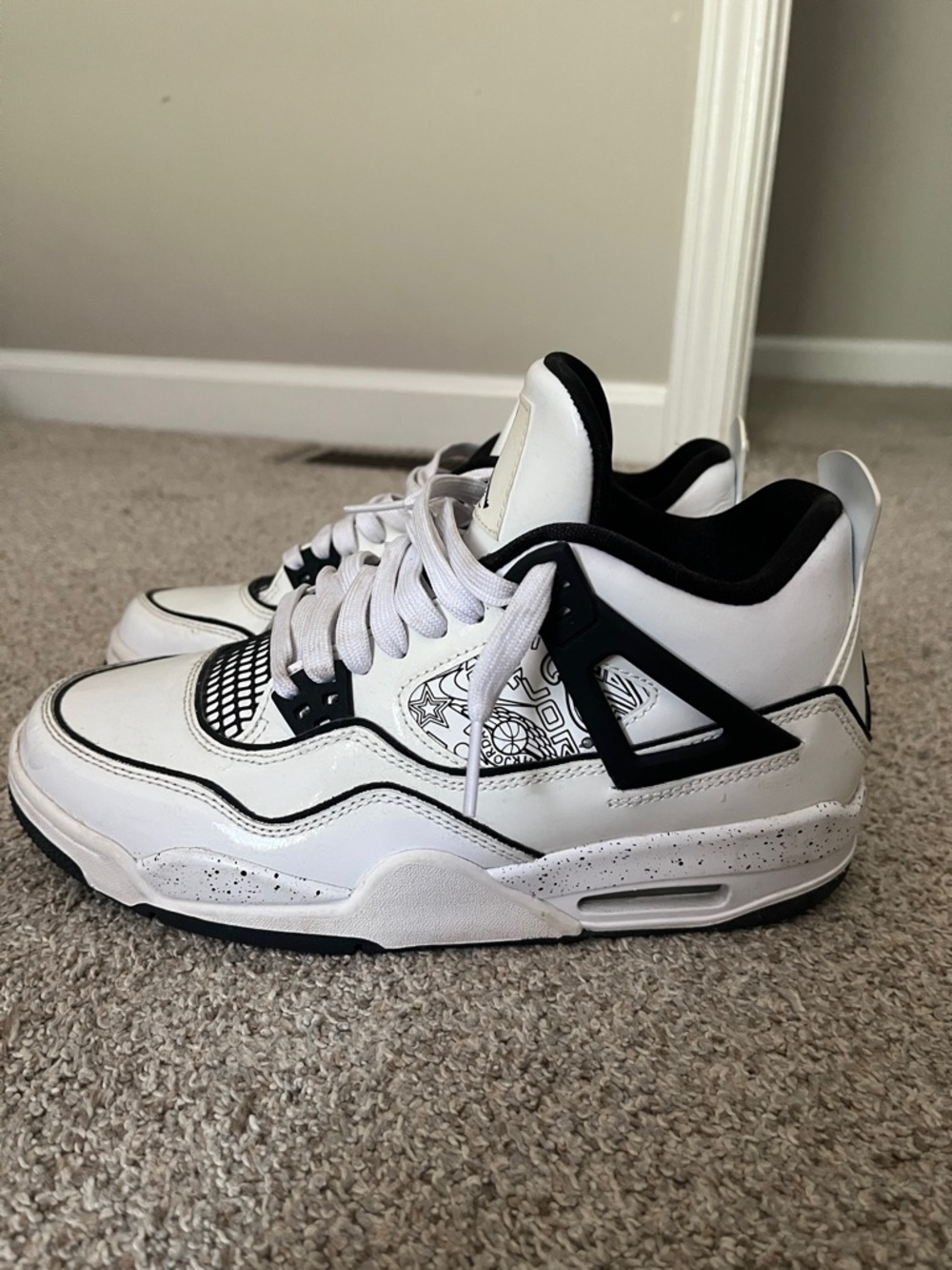 Jordan 4 random white color way *NO BOX* - Picture 3 of 5